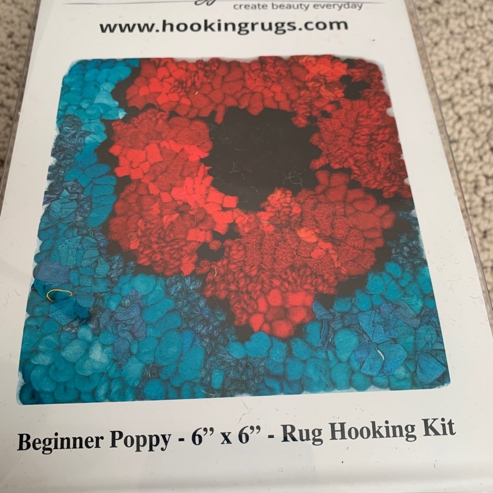 Rug Hooking Kit - Poppy